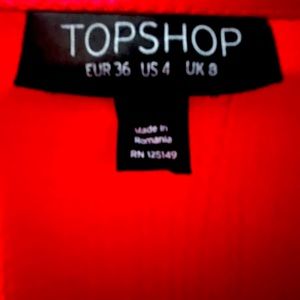 For sale: Brand New Wrap Mini Red Dress with Long Sleeves - Small Size